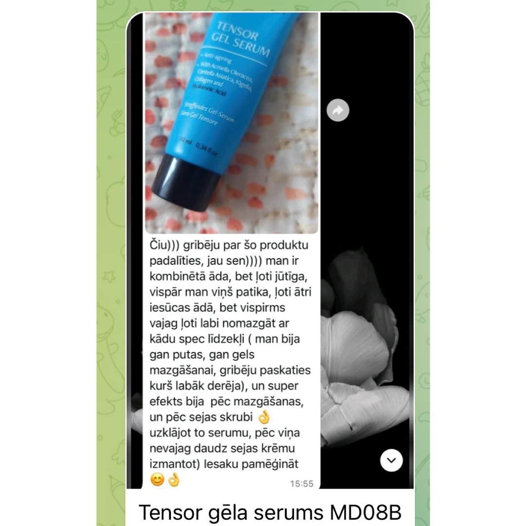 Atsauksme par Chogan Tensor gēla serumu