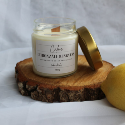 Aromātiskā burciņsvece "Citronzāle un Ingvers" Calme