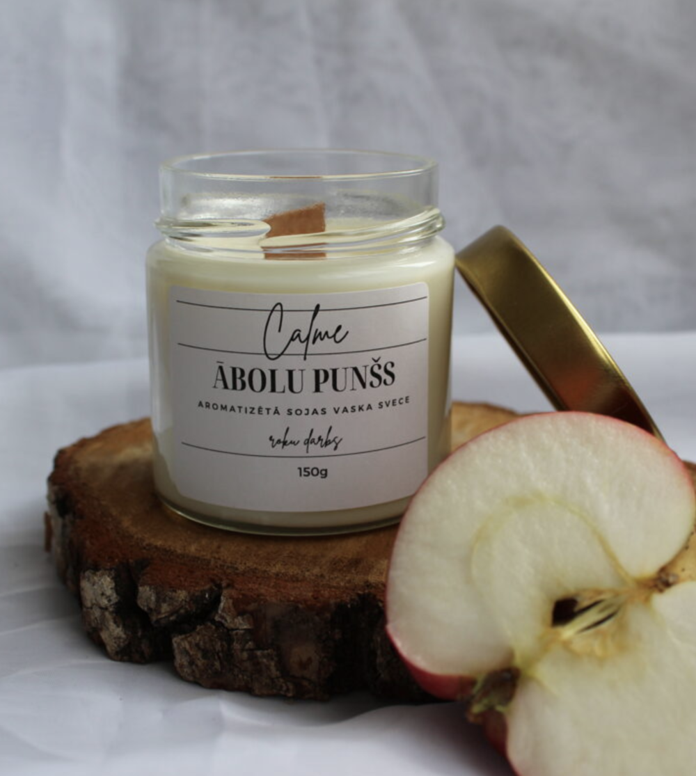 Aromātiskā svece "ĀBOLU PUNŠS"
