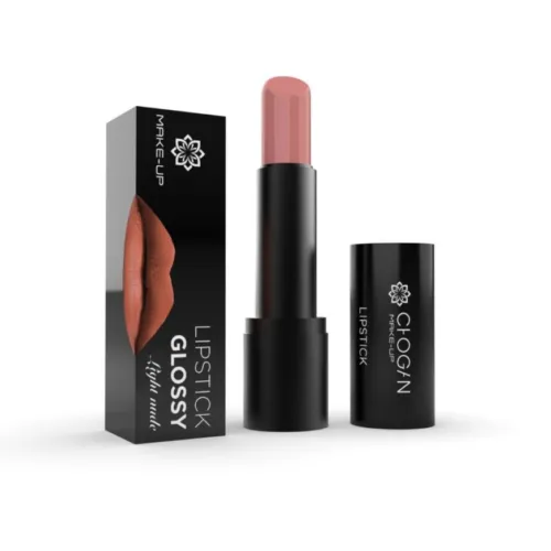 Chogan glossy lipstick Light Nude - Buy online at Grezni.lv shop – worldwide delivery