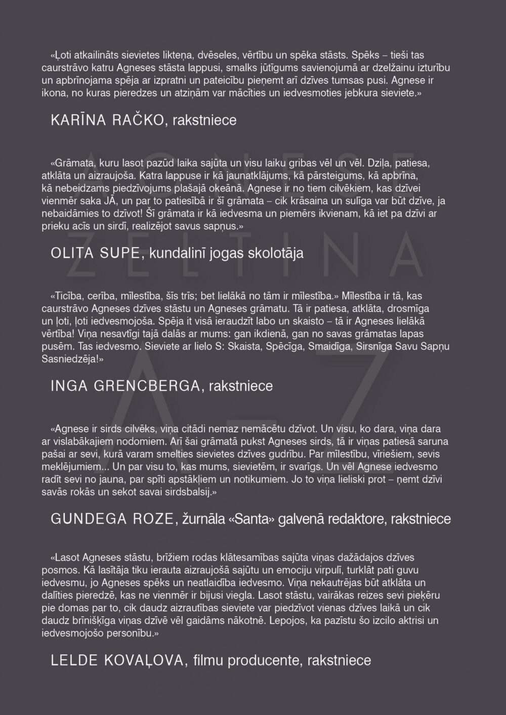 Grāmata "Agnese Zeltiņa. A-Z" ar personīgu novēlējumu un parakstu no autores - Image 7