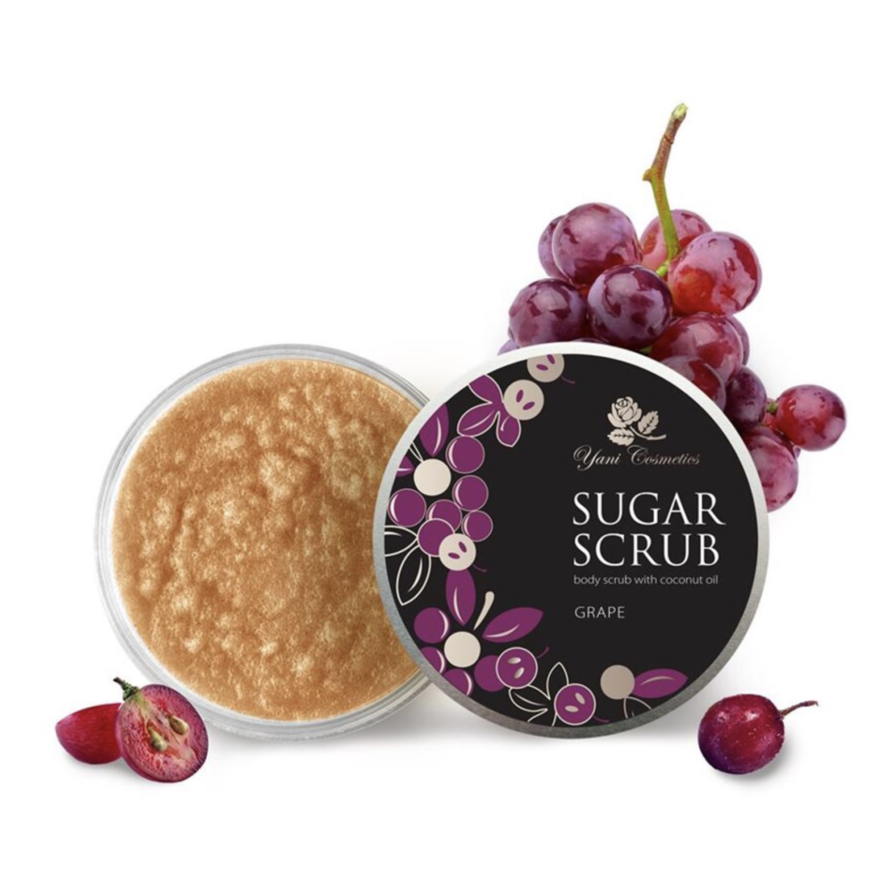 Yani Cosmetics Cukura skrubis Vīnogu 200g