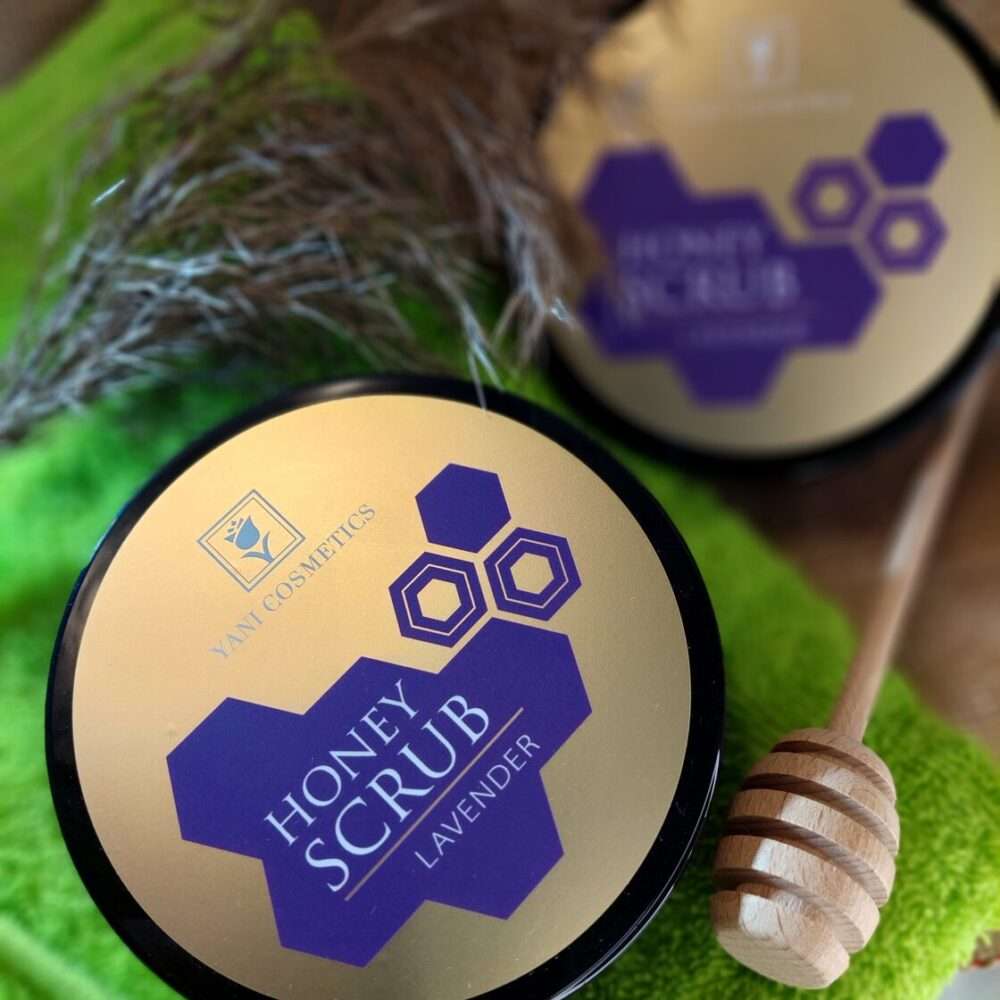 Yani Cosmetics Dabīgs medus skrubis Lavanda 250g