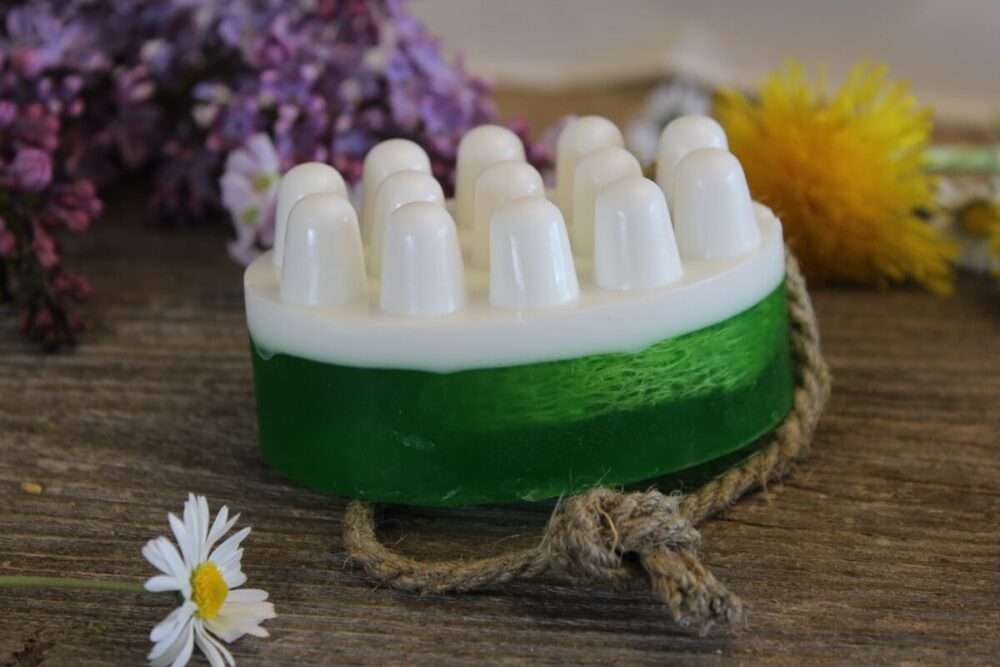 Yani Cosmetics Masāžas ziepe pirtij ar lufu Eikalipts