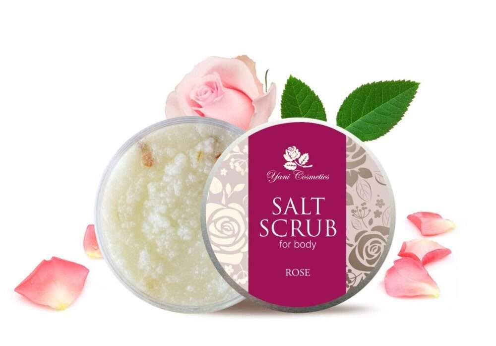 Yani Cosmetics Sāls ķermeņa skrubis Rožu 250g