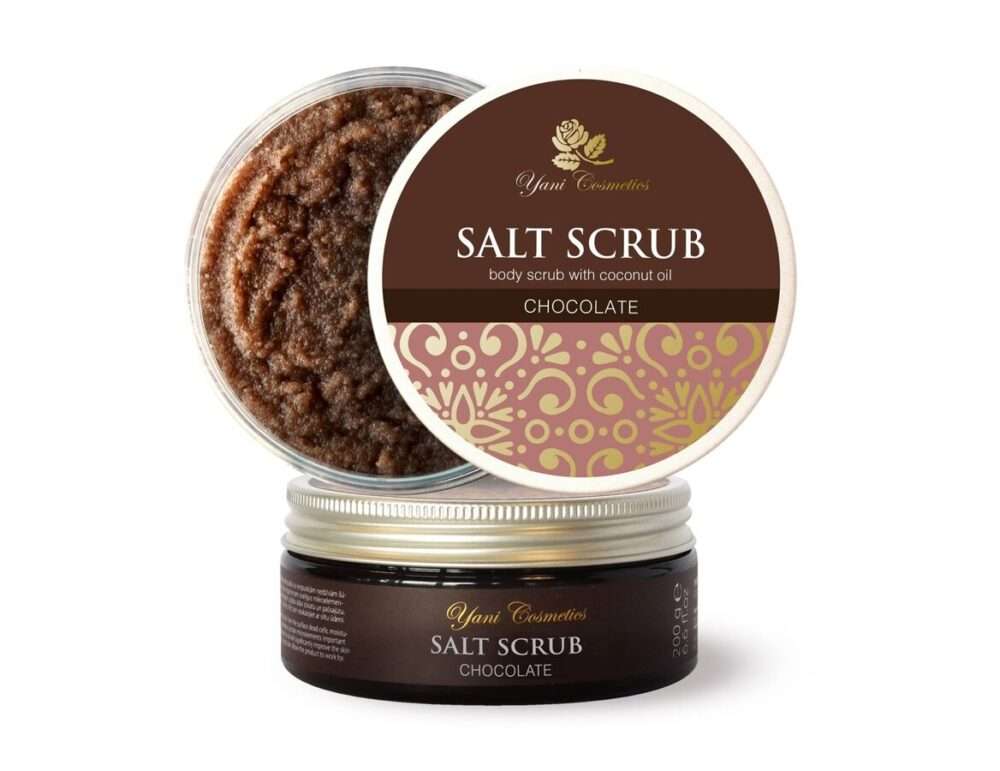 Yani Cosmetics Sāls ķermeņa skrubis Šokolādes 250g