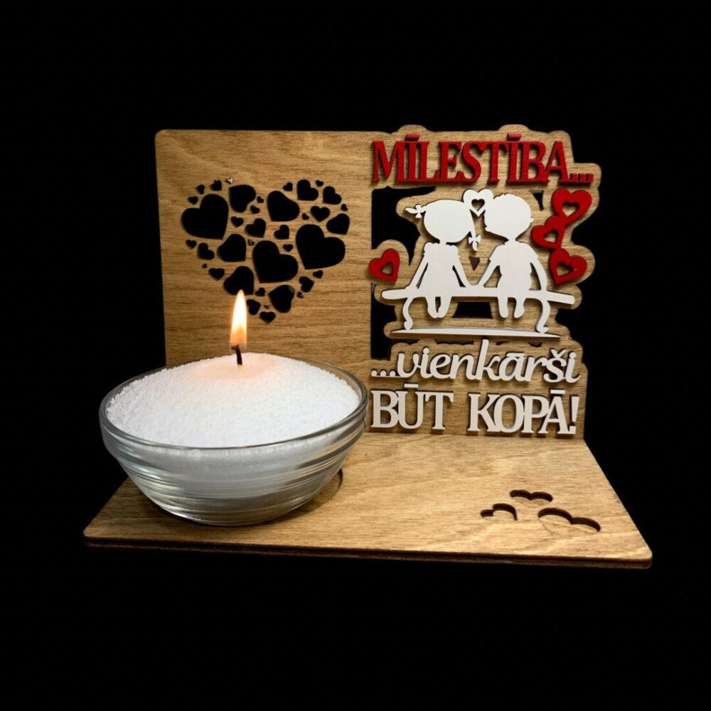 Citas Sveces Pērļu svece - DĀVANU KOMPLEKTS “MĪLESTĪBA…”