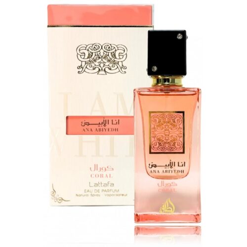 Lattafa Ana Abiyedh Coral EDP unisex smaržas 60ml grezni lv