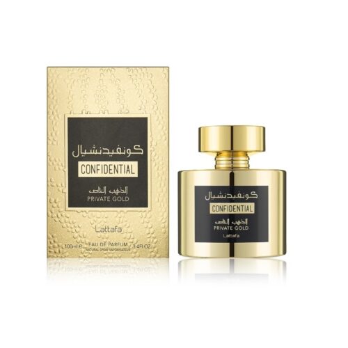 Lattafa Confidential Private Gold EDP unisex smaržas 100ml