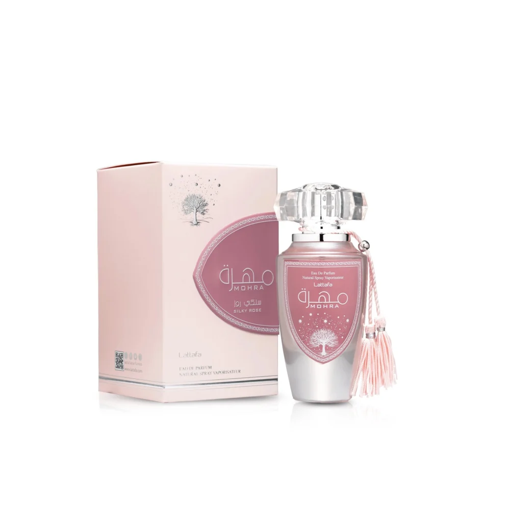 Lattafa Mohra Silky Rose EDP sieviešu smaržas 100ml grezni lv