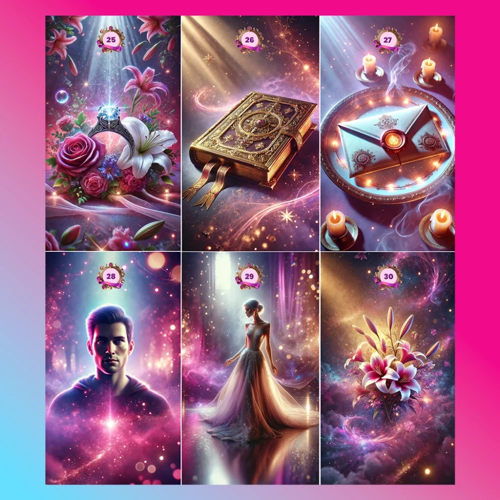 Lenormand kārtis Rozā mistika PDF FORMĀTĀ - Image 3