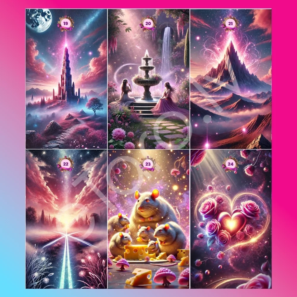 Lenormand kārtis Rozā mistika PDF FORMĀTĀ - Image 5