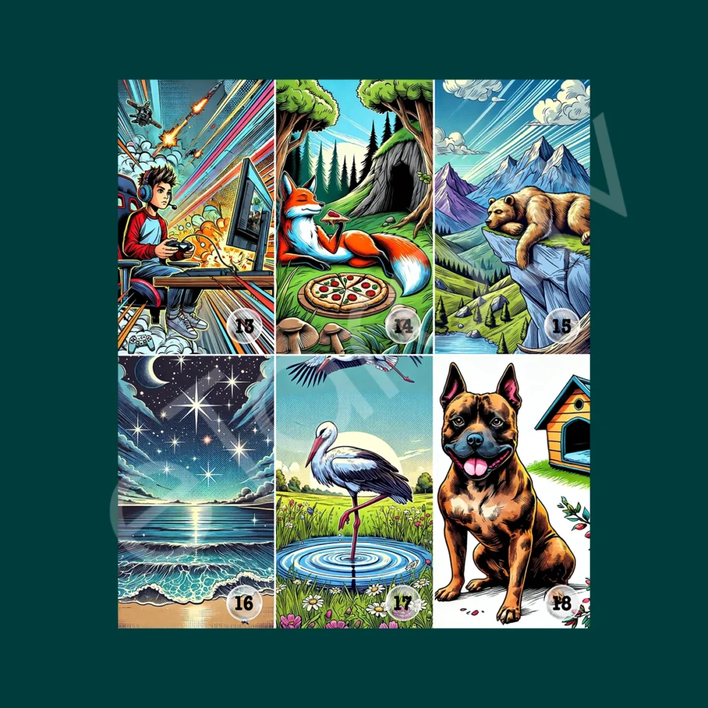 Lenormand kārtis Pop Art PDF FORMĀTĀ - Image 7