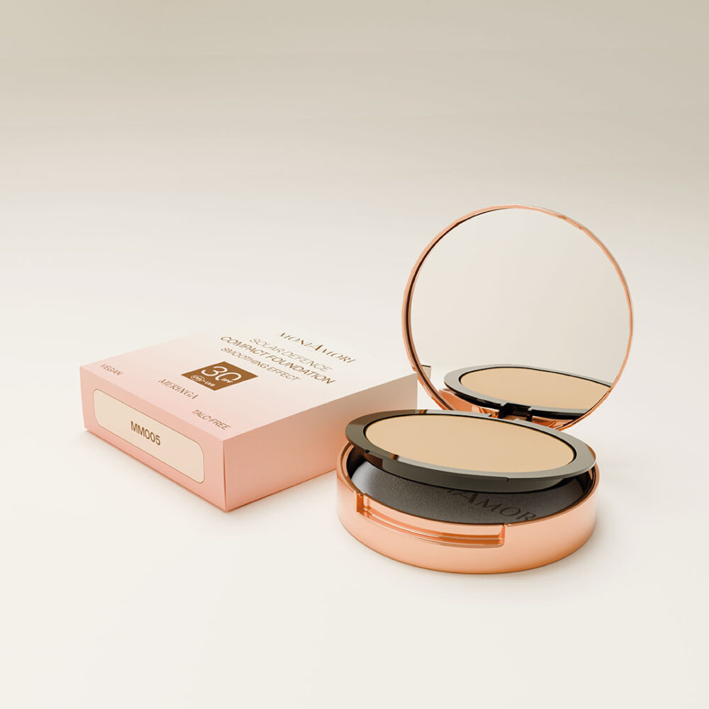 Компактна тональна основа MoniAmori з SPF30 - Meringa MM005 - Зображення 3