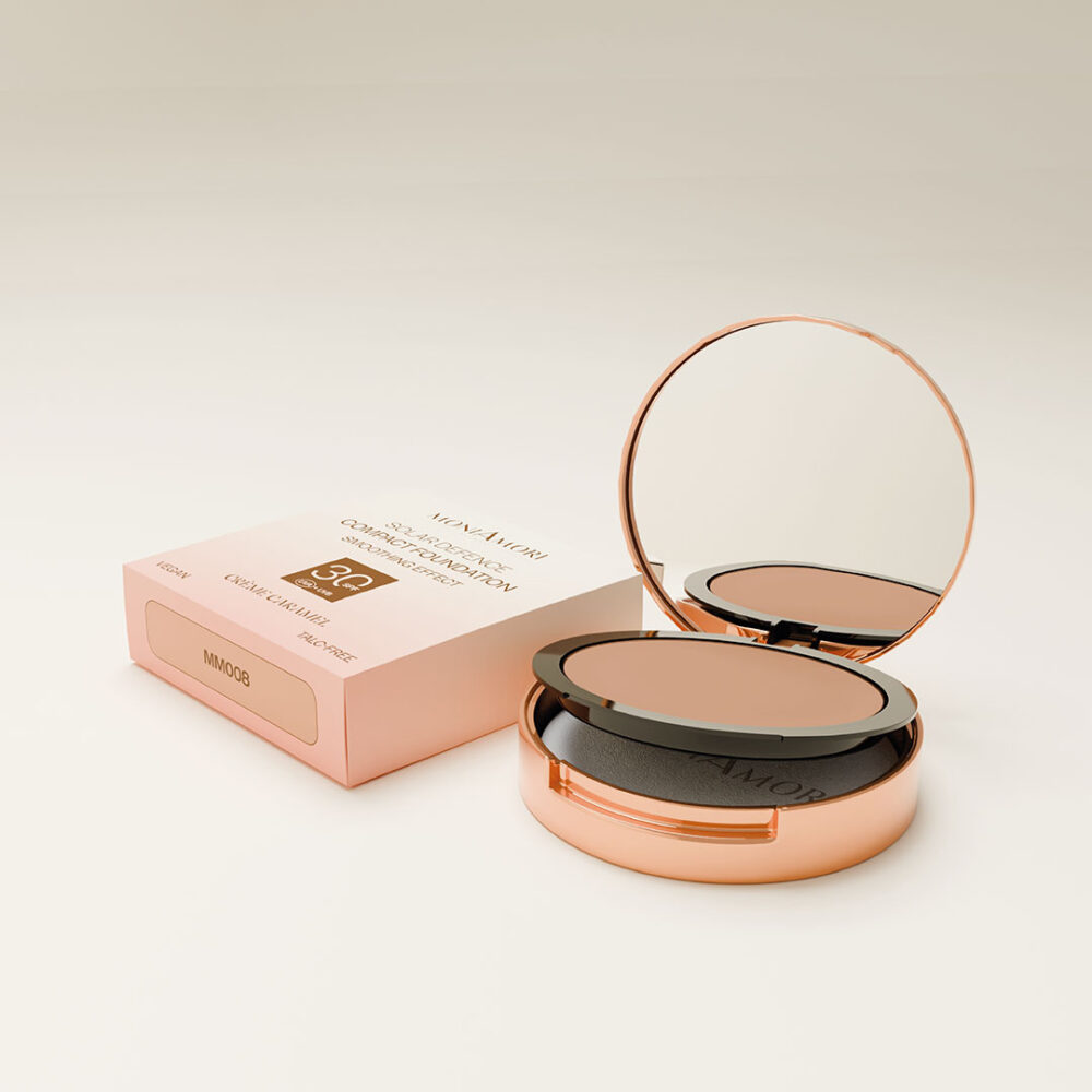 Компактна тональна основа MoniAmori з SPF30 - Creme Caramel MM008 - Зображення 3