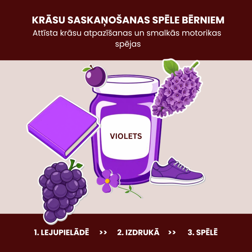 krāsu saskaņošanas spēle bērnu attīstībai grezni lv