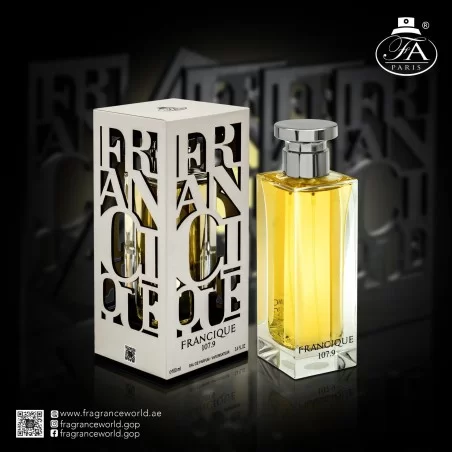 Francique 107.9 by Fragrance World – Arabian perfume (EDP, 80 ml) | Inspired by BDK Rouge Smoking