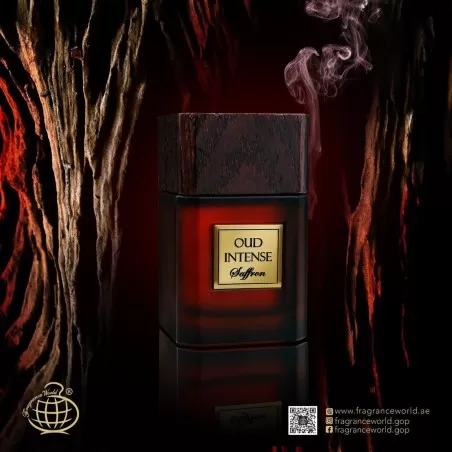 Oud Intense Saffron Fragrance World – Arabian perfume (EDP, 100 ml) | Inspired Boss Bottled Oud Saffron