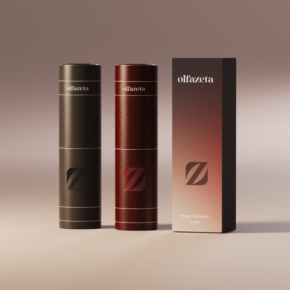 15 ml perfume spray refill container from Olfazeta Timeless line COV008 - burgundy - Image 4