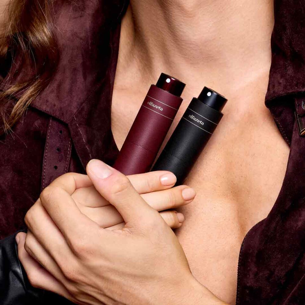 15 ml perfume spray refill container from Olfazeta Timeless line COV008 - burgundy - Image 3