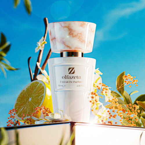 A sweet and seductive fragrance that embodies a vibrant, radiant femininity. With its sun-kissed, gourmand notes, this perfume celebrates life's joys, the love that binds every being, a deep connection to the world.