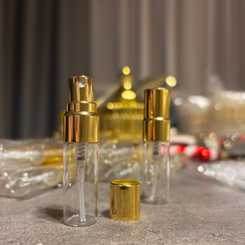 Tukša uzpildāma stikla smaržu testeru pudelīte 3ml pirkt internetā