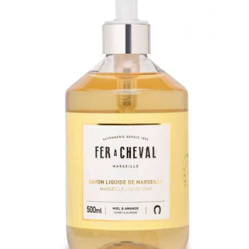 Fer A Cheval šķidrās Marseļas ziepes ar medus un mandeļu smaržu 500ml