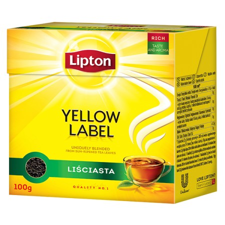 Lipton Yellow Label melnā lapu tēja 100g