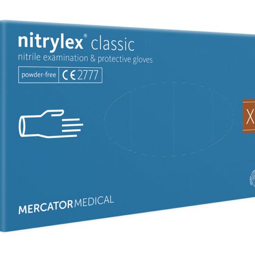 Mercator nitrylex® nitrila cimdi bez pūdera, zili, XL izmērs 100gab