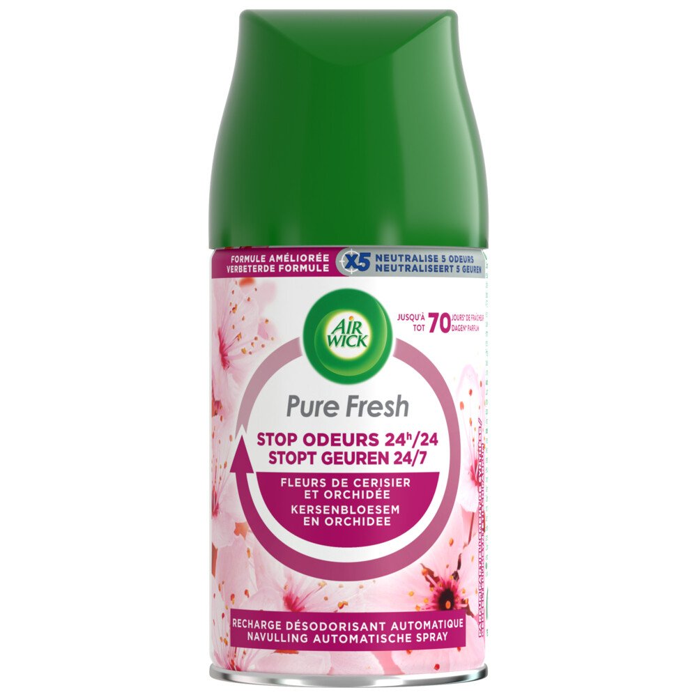 Air Wick Freshmatic gaisa atsvaidzinātaja rezerve ar ķiršu ziedu aromātu 250ml