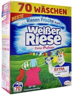 Weisser Riese pulveris krāsainai veļai 3.85kg x70