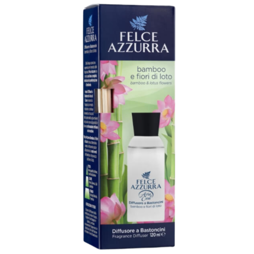 FELCE AZZURRA Bamboo & Lotus telpu aromāts ar kociņiem 120ml