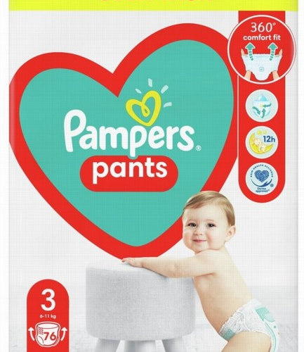 Pampers Pants autiņbiksītes #3, 76gab