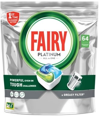 Fairy Platinum Original trauku mazgāšanas kapsulas 64x