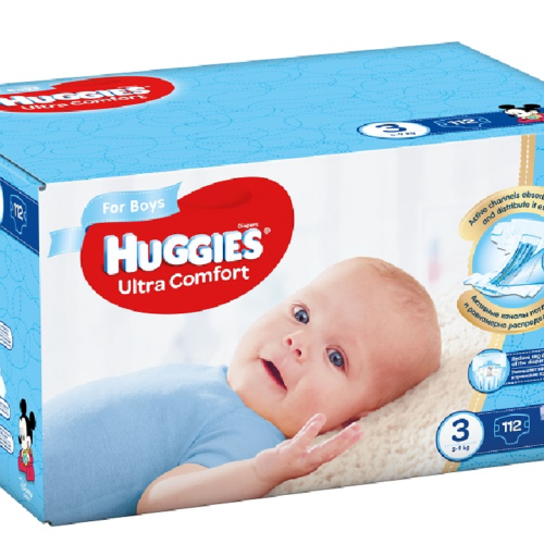 Huggies Ultra Comfort Boy 3 (5-9kg) 112gb.
