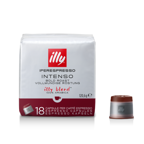 ILLY Iperespresso tumši grauzdēta melna kafija, Intenso kapsulās (18) 120.6g