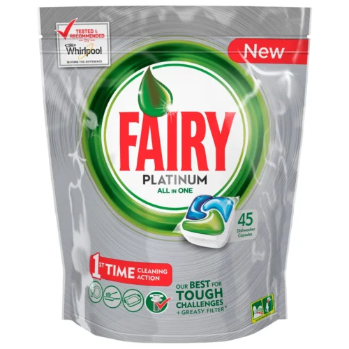 FAIRY Allin1 Platinum kapsulas trauku mazgāšanas mašīnai 45gab