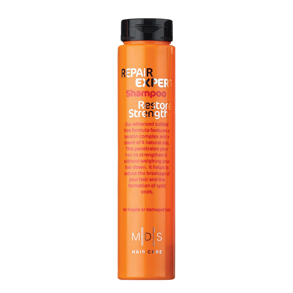 Mades Hair atjaunojošs šampūns ar keratīna kompleksu bez sulfātiem, bojātiem un trausliem matiem 250ml