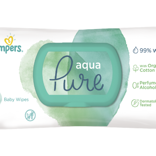 Pampers aqua pure mitrās salvetes 48gb