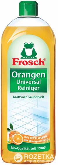 Frosch universāls tīrīšanas līdzeklis ar apelsīnu aromātu, 750 ml