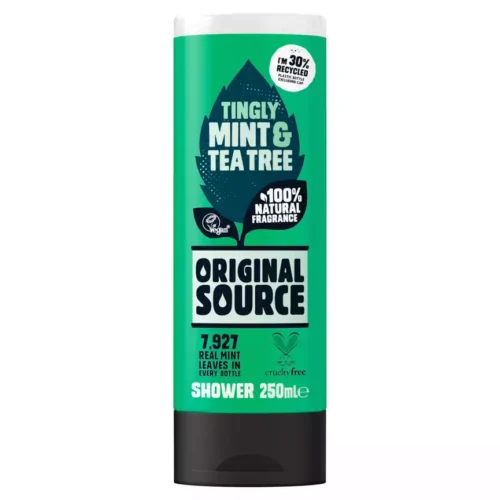 Original Source dušas želeja ar 100% dabīgu piparmētru un tējas koka smaržu 250ml