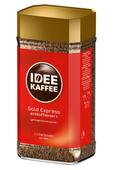 Idee Kaffee Gold Bezkofeīna šķīstošā kafija, 200g