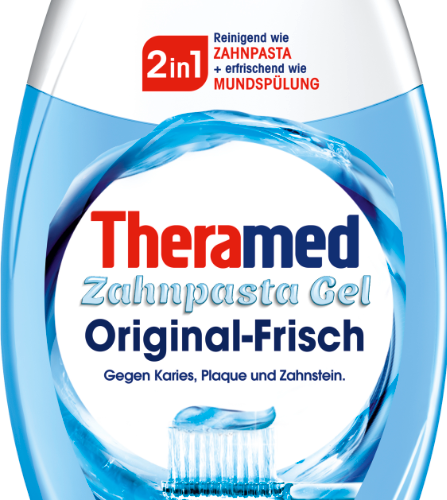 THERAMED 2in1 Original zobu pasta pret kariesu, aplikumu un smaganu problēmām 75ml