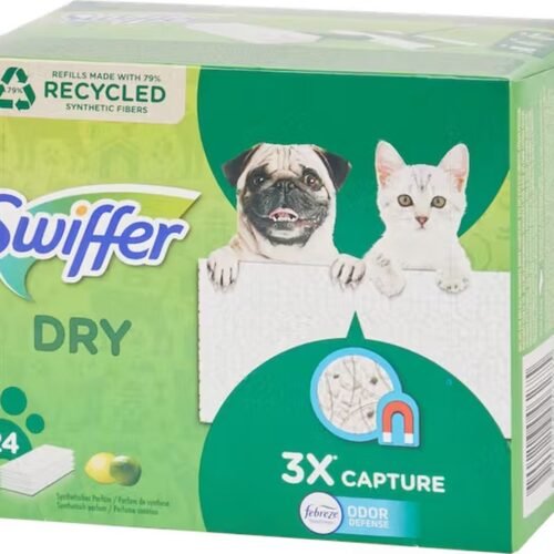 Swiffer grīdas slotas sausās rezerves - lupatiņas ar citrusu smaržu 24gab