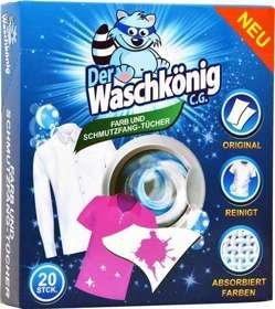 Waschkönig salvetes pret veļas krāsošanos 20gab.