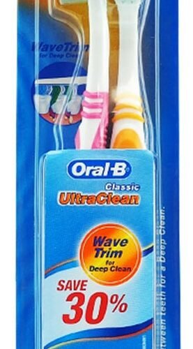 Oral-B Classic Ultra vidējas cietības zobu birste 2gab