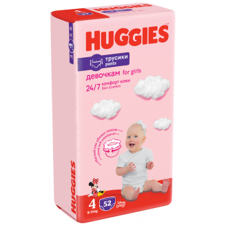 Huggies Pants Girl autiņbiksītes #4, 52gab