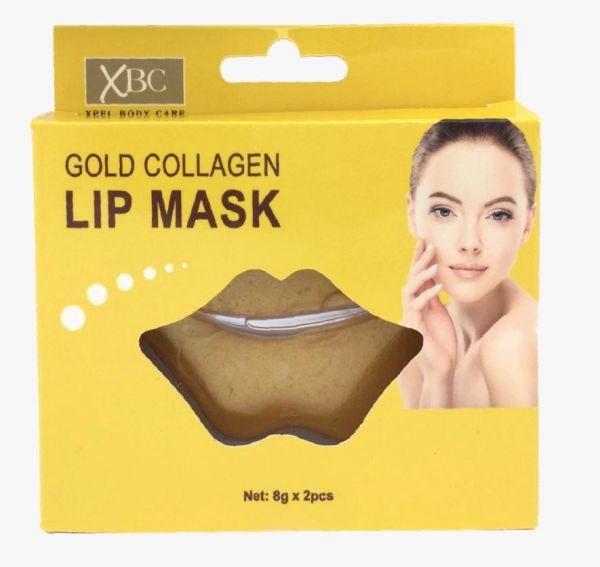 XBC Xpel Gold Collagen zelta maska ar kolagēnu lūpām 8g x 2gab