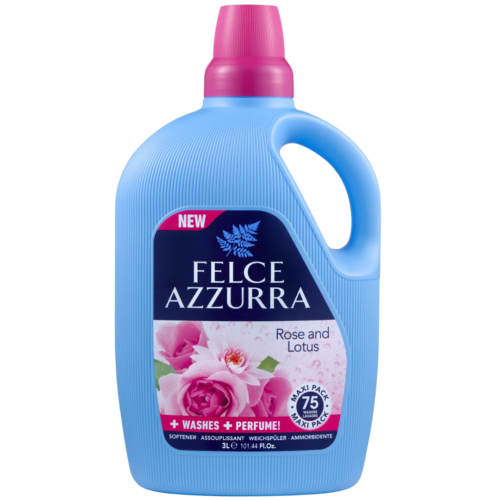 FELCE AZZURRA Rose & Lotus veļas mīkstinātājs (75x) 3L