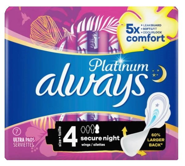 Always Platinum Ultra Night paketes 7gab
